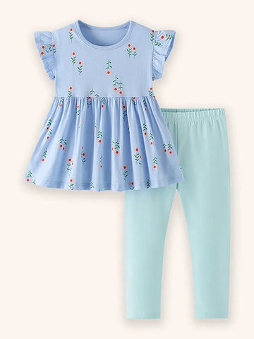Cute Flower Printed Set